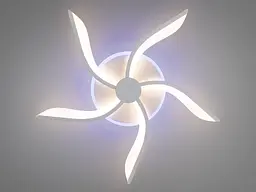 Стельова led люстра з пультом, підсвіткою, 53W, біла - мініатюра 2