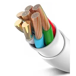 Кабель XO NB280 Jian Yan Series Lightning Data Cable 1M 3A Білий - мініатюра 5