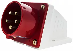 Вилка стаціонарна 16А P5 IP44 3P+N+PE ВС АСКО-УКРЕМ (A0080060003) - мініатюра 2