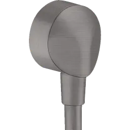 Шлангове під'єднання Hansgrohe FixFit E без зворотного клапана Brushed Black 27454340, Шліфований чорний хром