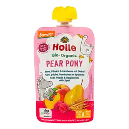 Пюре Holle Pear Pony, з грушею, персиком, малиною та спельтою, 100 г - мініатюра 2