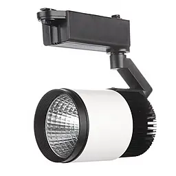 Світильник трековий поворотний LED 405/20W CW COB WH/BK Brille 32-039
