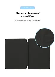 Чехол-книжка для планшета Apple iPad Air 11 (2024), Original Smart Case, black, 11 , подставка на планшет, искусственная кожа, микрофибра, магнитная крышка с автоотключением экрана, ArmorStandart (ARM74641) - мініатюра 6