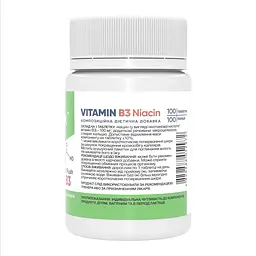 Ніацин Stark Pharm Vitamin B3 Niacin 100 caps (1086-2023-10-4665) - мініатюра 2