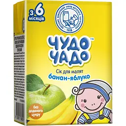 Сік Чудо-чадо Бананово-яблучний з м'якоттю 200 мл