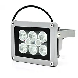 Прожектор спрямований з сутінковим датчиком YOSO 12V 1.2W, 6 + 2LED, IP66, кут огляду 60 °, дальність до 30м, 113*86*63мм, BOX