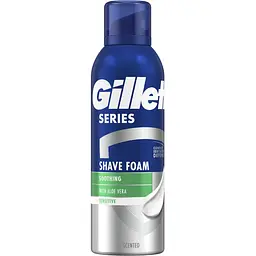 Піна для гоління Gillette Series для чутливої ​​шкіри з алое вера 200 мл - мініатюра 2