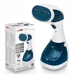 Відпарювач Clatronic DR 3717, 1100 Вт, ручний парогенератор для одягу, вертикальне та горизонтальне відпарювання, 20 г/хв
