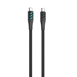 Кабель USB-C to USB-C HAVIT HV-CB6254 PD60W 3A 1м з LED індикатором Black HAVIT (27626-000) - мініатюра 3