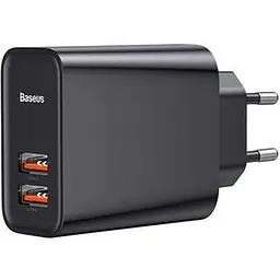 Мережевий зарядний пристрій Baseus Speed ​​2USB QC3.0 5A CCFS-E01 Black - мініатюра 2