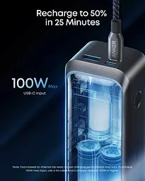 Зовнішній акумулятор Anker Prime 20000mAh 220W (A110BH11) чорний - мініатюра 7