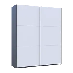 Шафа купе Doros G-Caiser Графіт/Білий 2 ДСП / 3 частини 200х60х240 (42005228) - мініатюра 6