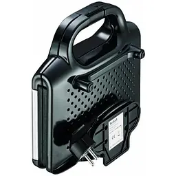 Сендвічмейкер Tefal Ultracompact 700 Вт 1 пластина-сендвіч корпус нержавіюча сталь/пластик чорний (SM155212) - мініатюра 6