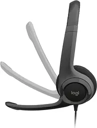 Гарнітура Logitech H390 Headset USB graphite black (981-000406) - мініатюра 4