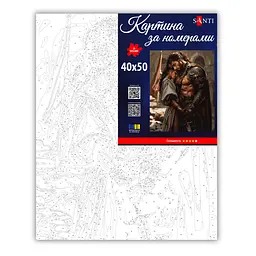 Картина за номерами Santi Шипи та троянди. Обійми воїна, 40x50см (955789) - мініатюра 2