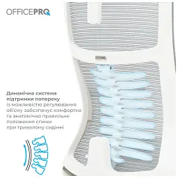 Офісне крісло OfficePro Balance OC620-W-LG-LG (OC620-W-LG-LG) - миниатюра 4