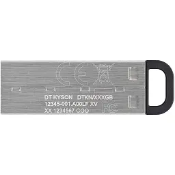 USB флеш накопичувач Kingston 256GB DT Kyson Silver/Black USB 3.2 (DTKN/256GB) - мініатюра 3