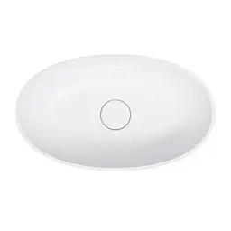Умивальник Omnires Shell 60x35 white SHELLUNBM, Білий - мініатюра 3
