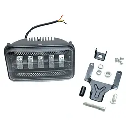 Світлодіодна додаткова LED фара ближнє світло з ДХО 170х105х80 mm/75W/5W x 15/10-30V/1 шт.