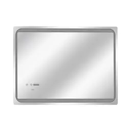 Дзеркало Qtap Mideya 800x600 з LED-підсвічуванням Touch, з антизапотіванням, з годинником, диммером яскравості QT2078NCF8060W - мініатюра 3