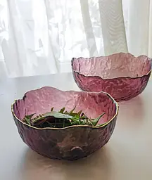 Салатник Glass 18454 20 см рожевий - мініатюра 3