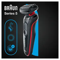 Електробритва Braun Series 5 51-R1000s BLACK / RED - мініатюра 6