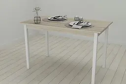 Кухонний стіл Ferrum-decor Маріо 75x120x80 Білий ДСП Сонома 16мм (FRD-106332) - мініатюра 4