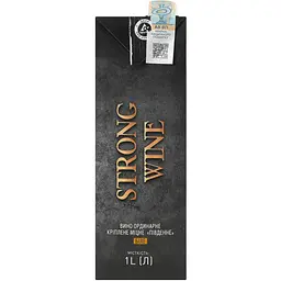 Вино Strong Wine Південне біле ординарне міцне 17.5% 1 л - мініатюра 5