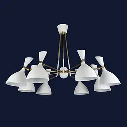 Люстра в стилі лофт Levistella 756LPR1024-8 WH
