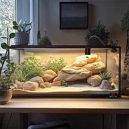 Світильник довгий з затискної ручкою і термостатом Terrario Long ReptiSun Temperature Control 200W - мініатюра 5