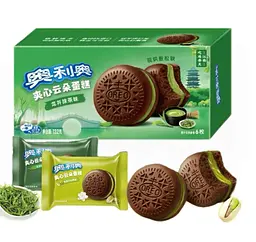 Тістечка Oreo Cloud Cake Longjing Matcha Flavor 132г - мініатюра 3