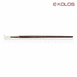 Пензель синтетика кругла Snow 1098R № 8 довга ручка KOLOS (4823064902037)