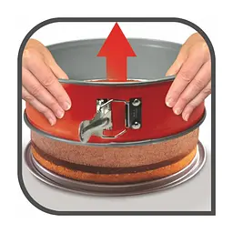 Форма для випікання Tefal DeliBake, кругла, знімне дно, 19см червоний (J1641174) - мініатюра 4