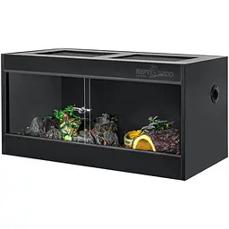 Тераріум з ПВХ Repti-Zoo Terrarium PVC 90x45x45 см (CN904545PN) з скляними дверцятами для рептилій і амфібій - мініатюра 1