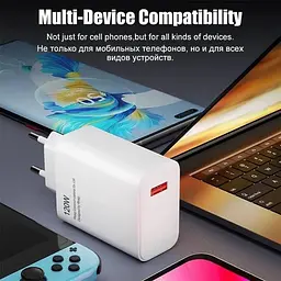 Зарядний пристрій Xiaomi 120W Original + кабель Type C 6A MDY-12-EH Qualcomm QC3.0, QC4.0 - мініатюра 7