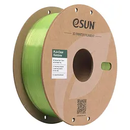 Пластик для 3D-принтера eSUN PLA Clear Rainbow 1.75 мм 1 кг GREEN-Crystal (PLA-CLRB175O-CG1P1)