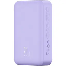 Зовнішній акумулятор Baseus Magnetic Mini 20W 20000 mAh Purple [PPCX150005] [117951] - мініатюра 4