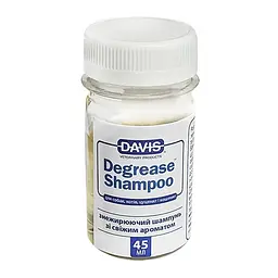 Знежирювальний шампунь Davis Degrease Shampoo Девіс Дегріс для собак і котів 45 мл (DGRSR45)