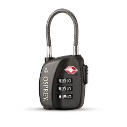 Замок Osprey Travel Sentry Cable Lock Чорний