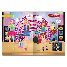 Книга-одягалка з наліпками Girls' hobbies LS-03-02 серія Dress Up - мініатюра 4