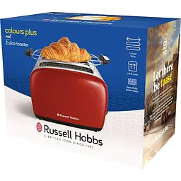 Тостер Russell Hobbs Colours Plus 1600 Вт червоний (26554-56) - мініатюра 4