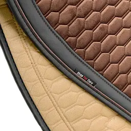 Накидки для передніх сидінь Алькантара Palermo Premium Коричневі 2 шт - мініатюра 8