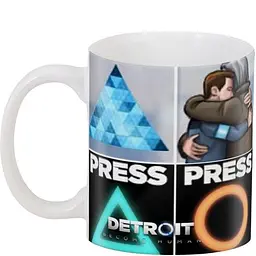 Кухоль GeekLand Детройт: Стати людиною Detroit: Become Human emote гри 1 DB.01.017 330 мл білий - мініатюра 3