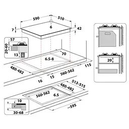 Газова поверхня WHIRLPOOL GOA 6425/NB1 - мініатюра 7