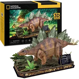 Пазл Cubic Fun 3D National Geographic Dino Стегозавр (DS1054h) - мініатюра 6
