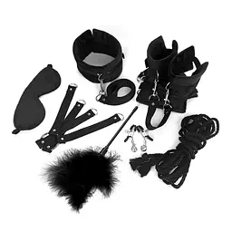 Набір БДСМ Art of Sex - Soft Touch BDSM Set, 9 предметів, Чорний Art of Sex SO6598 95167 - мініатюра 3