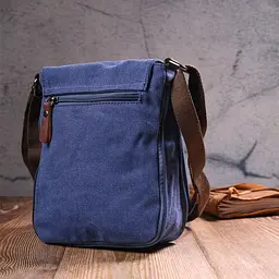 Цікава чоловіча сумка з текстилю 19х14х2 см Vintage 19х24х2 см sum0021454 - мініатюра 8