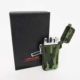 Електроімпульсна запальничка дугова usb запальничка чоловіча юсб камуфляж JL317 Explorer - мініатюра 3