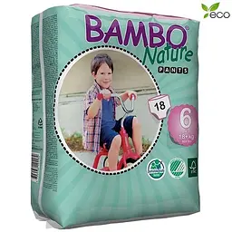 ЕКО Підгузки-трусики Bambo Nature Pants 6 (18-30 кг). 18 шт. Bambo Nature (31013911)