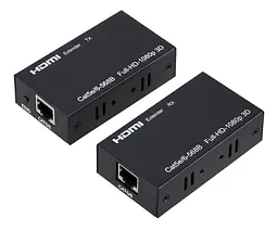 Подовжувач HDMI Extender до 60 метрів по витій парі (один кабель) Tcom 1080p - мініатюра 3